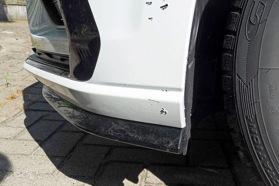 Beiß-Attacke auf VW Golf
