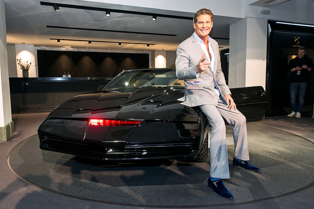 David Hasselhoff with KITT David Hasselhoff with KITT