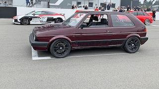 VW Golf 2 Tuning: Dragrace