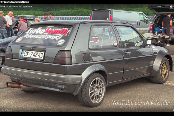 Carbon-Golf zieht Audi-Trio ab