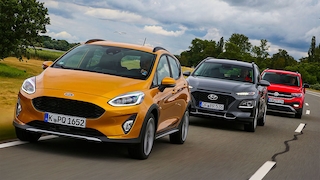 Ford Fiesta Active Hyundai Kona VW T-Cross