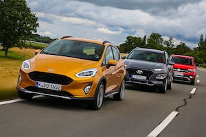Ford Fiesta Active Hyundai Kona VW T-Cross