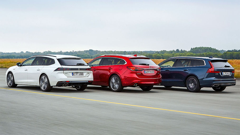 Mazda6 Kombi Peugeot 508 SW Volvo V60 Mazda6 Kombi Peugeot 508 SW Volvo V60