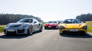 Ferrari 488 Pista McLaren 720S Spider Porsche 911 GT2 RS
