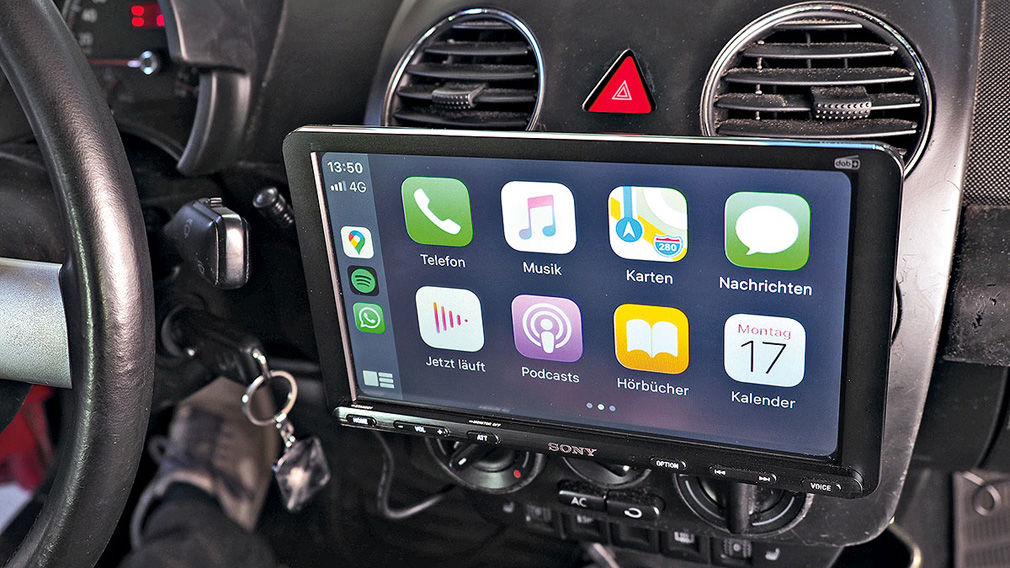 DIN-Autoradio mit Android Auto und Carplay