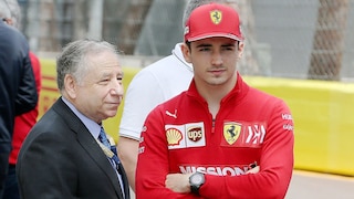 F1 Jean Todt mit Charles Leclerc