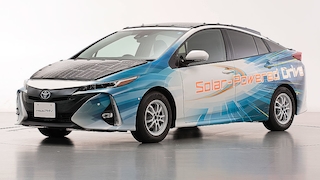 Toyota Prius mit Solarzellen