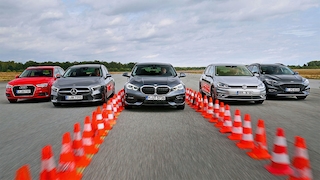 1er, A3, A-Klasse, Focus, Golf: fünf Kompakte im Test