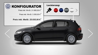 VW Golf 7: Konfiguration, Preis