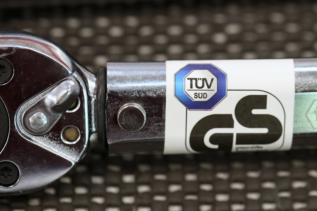 TÜV Zeichen auf dem Tecpo Drehmomentschlüssel