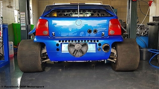 Getunter VW Lupo mit zwei Motoren und 1800 PS