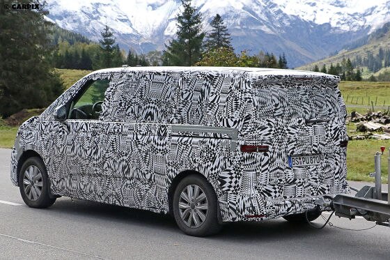 VW T7 Erlkönig auf Testfahrt erwischt