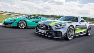 McLaren 600LT Mercedes-AMG GT R Pro