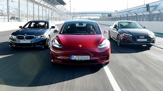 Audi A4 BMW 3er Tesla Model 3