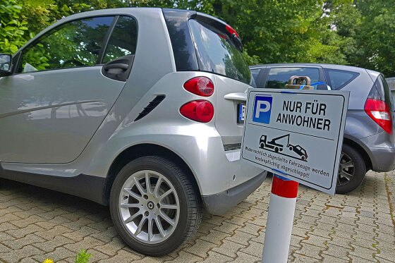 Anwohnerparken Anwohner Parkplatz 