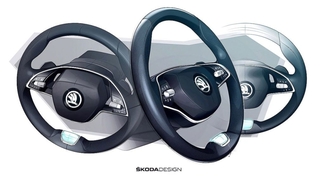 Skoda Octavia (2019): Lenkrad, Innenraum, Infotainment, Cockpit