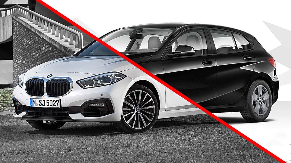 BMW 1er (2019): Basis vs. Werbefoto