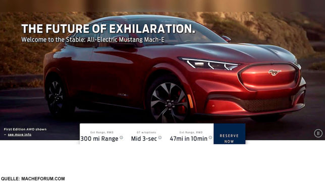 Ford Announces All Electric Mustang Mach E Vehicle