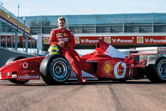 Mick Schumacher Im Ferrari F2002 2019 Formel 1