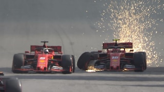F1 Ferrari Crash