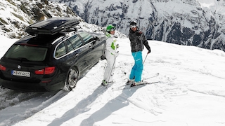 Skibox: Ski und Snowboard transportieren