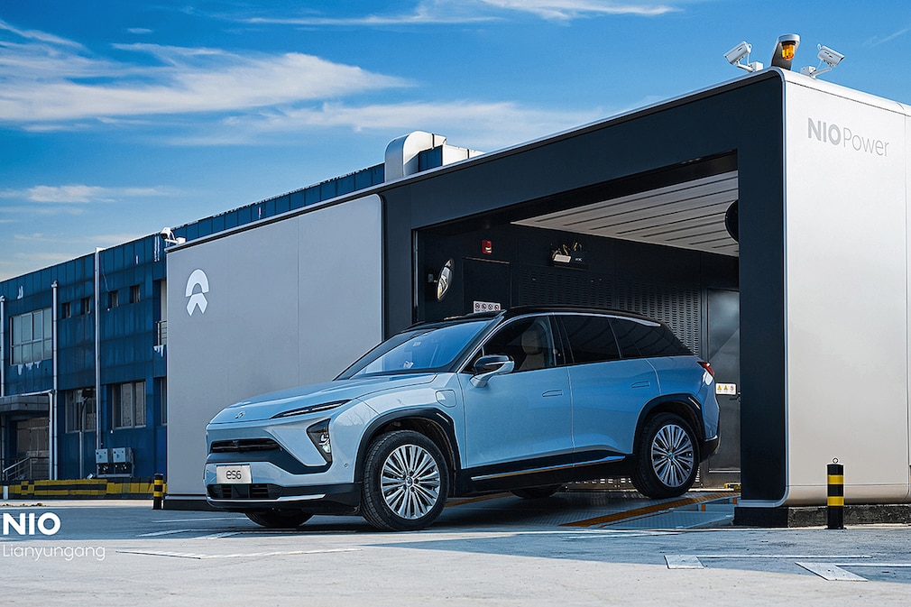NIO ES6 - Nio nimmt 700ste Batteriewechselstation in Betrieb