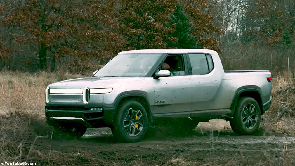 Rivian R1T/R1S: Spektakulärer Donut Rivian R1T/R1S: Spektakulärer Donut