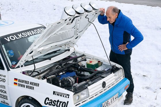 VW Golf 2 G60 Rallye: 4x4, Weber/Hiemer, Stuck