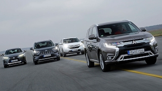 Honda CR-V Lexus UX Mitsubishi Outlander Toyota RAV4