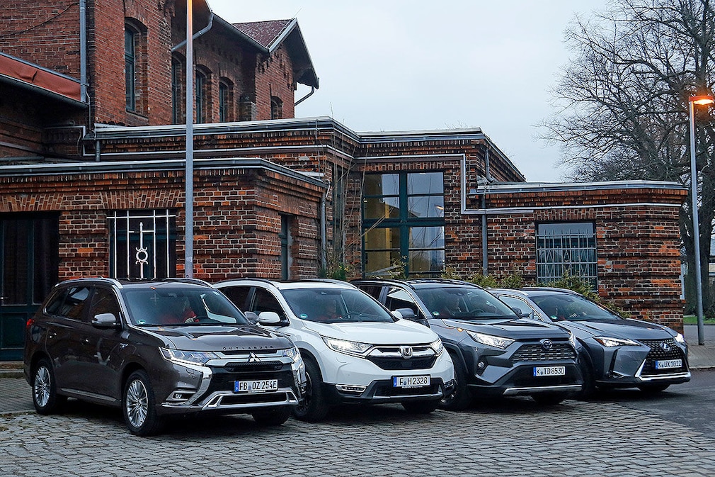 Vier Hybrid-SUVs im Vergleich