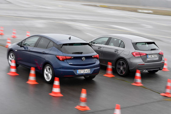 Mercedes A-Klasse Opel Astra