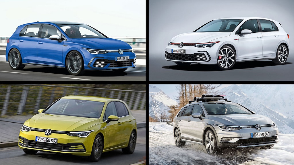 VW Golf 8 (2020): GTI - Variant - Alltrack - Skizze ...