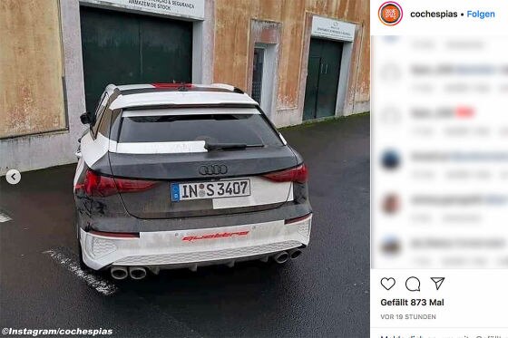 Audi S3 leakt im Hinterhof