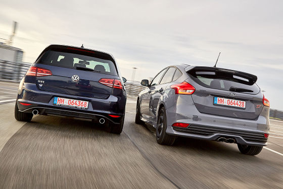 VW Golf GTI, Ford Focus ST