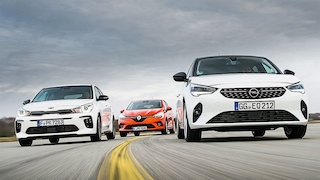 Kia Rio Opel Corsa Renault Twingo