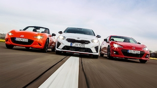 Kia Ceed GT Mazda MX-5 Subaru BRZ