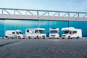 Vier Wohnmobiltypen im Test