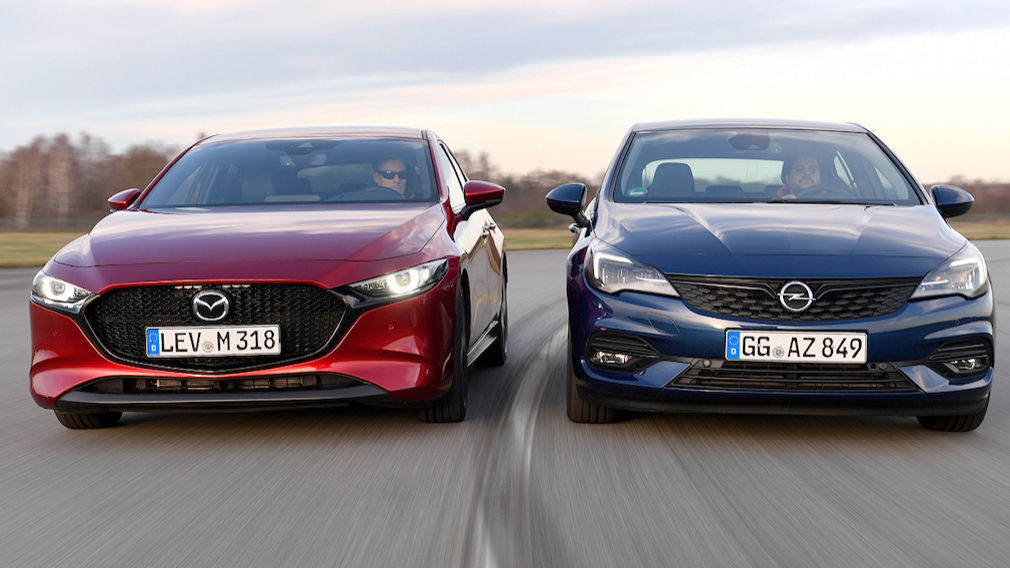 Opel Astra vs. Mazda3: Test