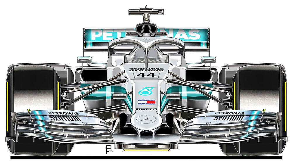 F1 Mercedes W11 Grafik F1 Mercedes W11 Grafik