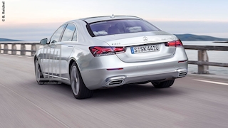 Mercedes-Benz S-Klasse W223 (2020): Heck, Rückleuchten, Optik