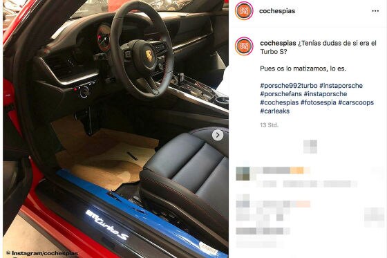 Porsche 911 Turbo S geleakt