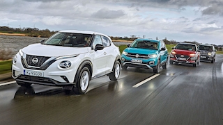 Hyundai Kona Jeep Renegade Nissan Juke VW T-Cross