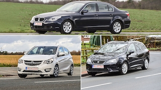 BMW 5er 525i, Opel Karl 1.0 EcoTec, Seat Ibiza ST 1.2 TDI