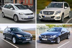 Collage Die besten Gebrauchtwagen