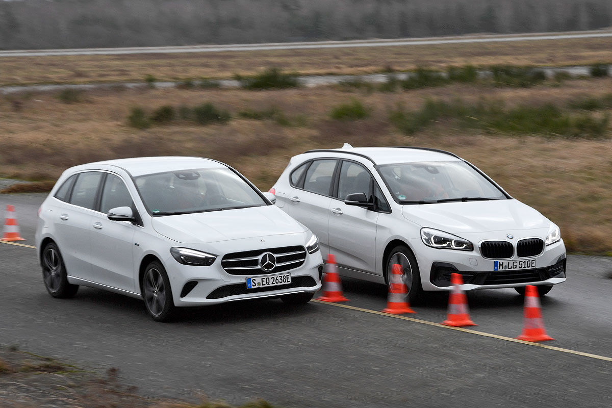 Plug in Hybride im Test BMW 225xe Active Tourer Mercedes B 250 e