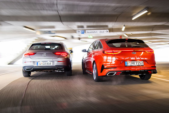 Kia ProCeed Mercedes CLA SB