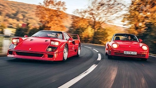 Porsche 959 vs. Ferrari F40 im Vergleich