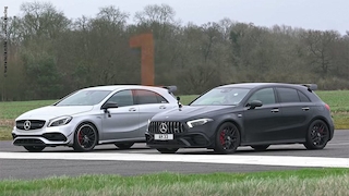 AMG-Dragrace: Mercedes A 45 AMG, 0-100, Audi RS 3
