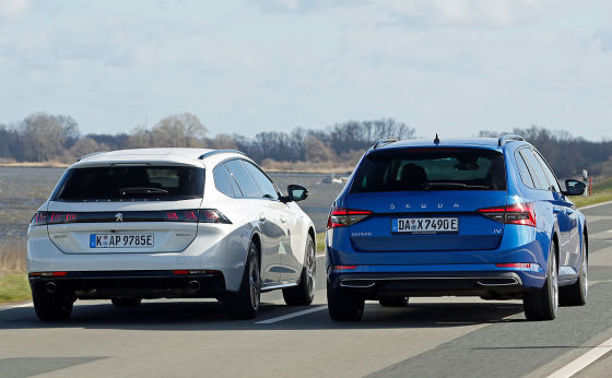 Peugeot 508 SW Skoda Superb Combi