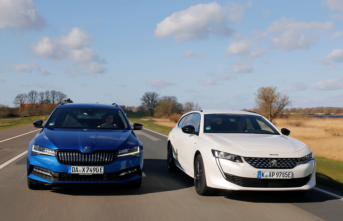 Peugeot 508 SW Skoda Superb Combi